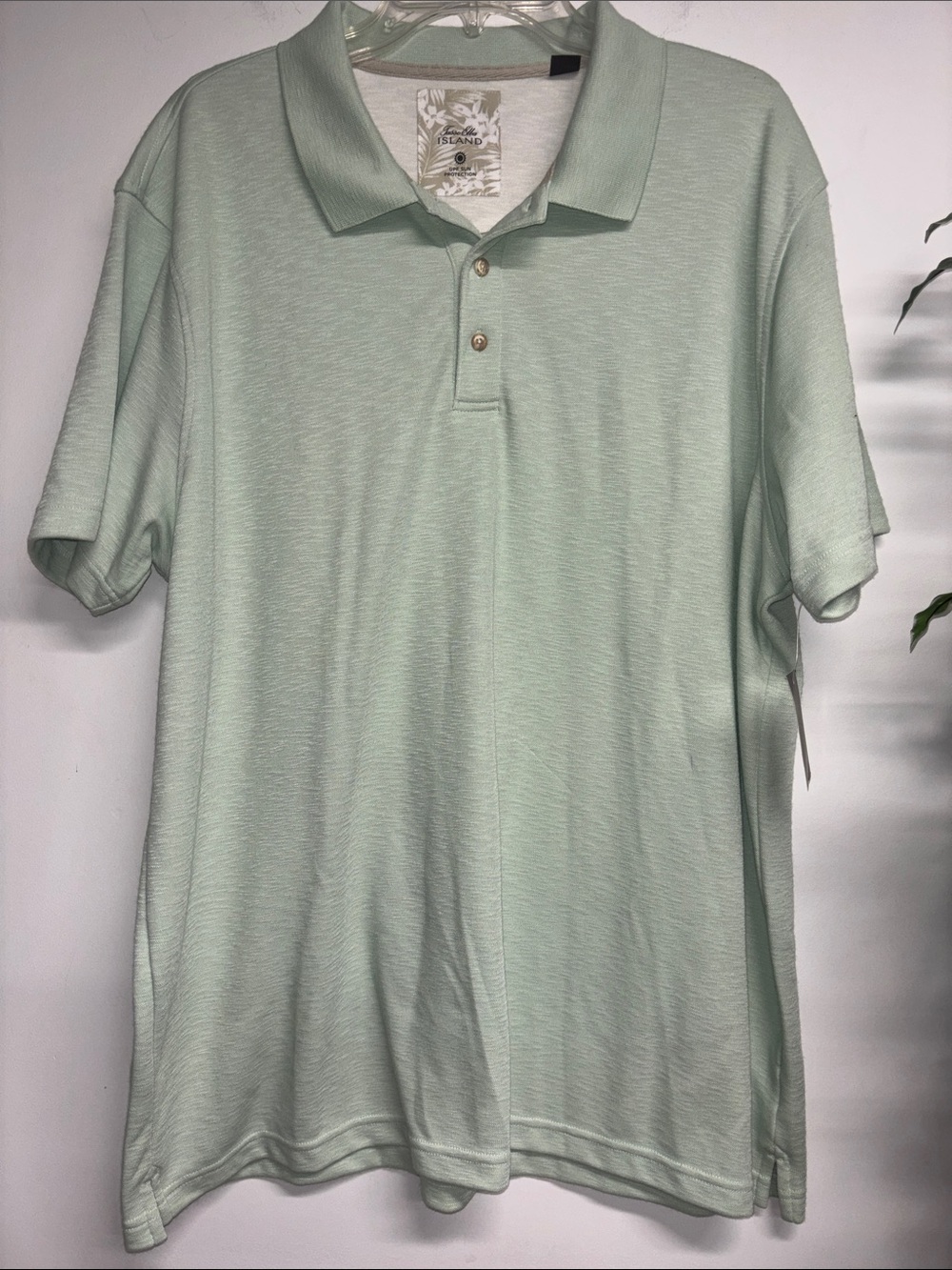 Tasso Elba Mint Green Short-Sleeve Polo